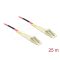 Delock Üvegszálas optikai kábel LC Duplex - LC Duplex egyszerű többszörös, OM4, 25 m (80154)