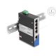Delock Ipari Gigabit Ethernet Elosztó 5 port RJ45 DIN sínhez