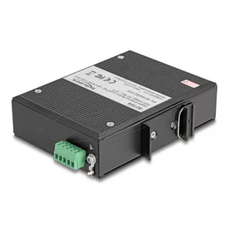   Delock Ipari Gigabit Ethernet Elosztó 4 port PoE 1 port RJ45 1 port SFP DIN sínhez (80164)