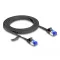 Delock RJ45 lapos patch kábel apa - apa Cat.6A flexibilis 2 m fekete (80176)