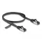 Delock RJ45 lapos patch kábel apa - apa Cat.8.1 flexibilis 0,5 m fekete (80178)