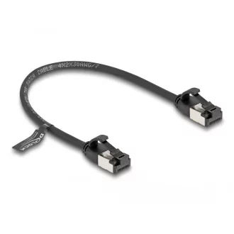   Delock RJ45 kábel apa - apa Cat.8.1 flexibilis 0,25 m fekete (80181)