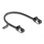 Delock RJ45 kábel apa - apa Cat.8.1 flexibilis 0,25 m fekete (80181)