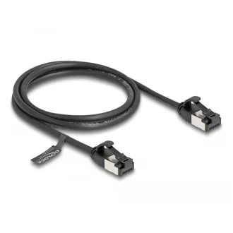   Delock RJ45 kábel apa - apa Cat.8.1 flexibilis 1 m fekete (80183)