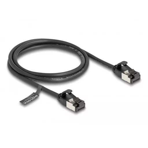 Delock RJ45 kábel apa - apa Cat.8.1 flexibilis 1 m fekete (80183)