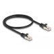 Delock RJ50 kábel apa - RJ50 apa S/FTP 0,5 m fekete (80186)