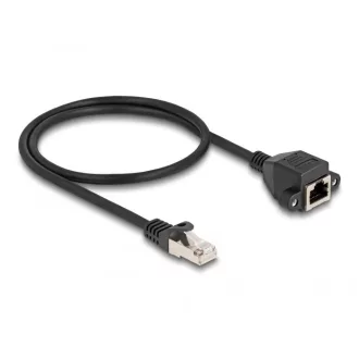   Delock RJ50 bővítő kábel apa - anya S/FTP 0,5 m fekete (80192)
