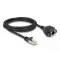 Delock RJ50 bővítő kábel apa - anya S/FTP 2 m fekete (80194)