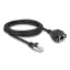Delock RJ50 bővítő kábel apa - anya S/FTP 2 m fekete (80194)