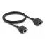 Delock RJ50 bővítő kábel anya - anya S/FTP 1 m fekete (80199)
