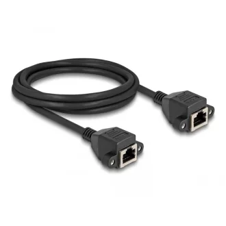   Delock RJ50 bővítő kábel anya - anya S/FTP 2 m fekete (80200)