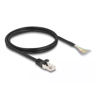   Delock RJ50 kábel apa - nyílt vezetékvégek S/FTP 1 m fekete (80205)