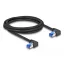 Delock RJ45 hálózati kábel Cat.6A S/FTP jobbra hajló 2 m fekete (80215)