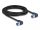 Delock RJ45 hálózati kábel Cat.6A S/FTP jobbra hajló 3 m fekete (80216)