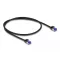 Delock RJ45 hálózati kábel Cat.6A S/FTP vékony 0,5 m fekete (80226)