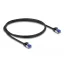 Delock RJ45 hálózati kábel Cat.6A S/FTP vékony 1 m fekete (80227)