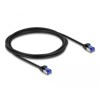   Delock RJ45 hálózati kábel Cat.6A S/FTP vékony 2 m fekete (80228)