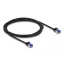Delock RJ45 hálózati kábel Cat.6A S/FTP vékony 2 m fekete (80228)