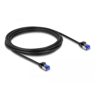   Delock RJ45 hálózati kábel Cat.6A S/FTP vékony 3 m fekete (80229)