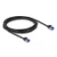 Delock RJ45 hálózati kábel Cat.6A S/FTP vékony 3 m fekete (80229)