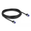 Delock RJ45 hálózati kábel Cat.6A S/FTP vékony 5 m fekete (80230)