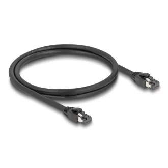   Delock RJ45 hálózati kábel Cat.8.1 S/FTP 1 m akár 40 Gbps fekete (80233)