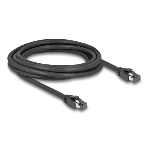 Delock RJ45 hálózati kábel Cat.8.1 S/FTP 3 m akár 40 Gbps fekete (80235)