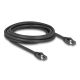 Delock RJ45 hálózati kábel Cat.8.1 S/FTP 3 m akár 40 Gbps fekete (80235)