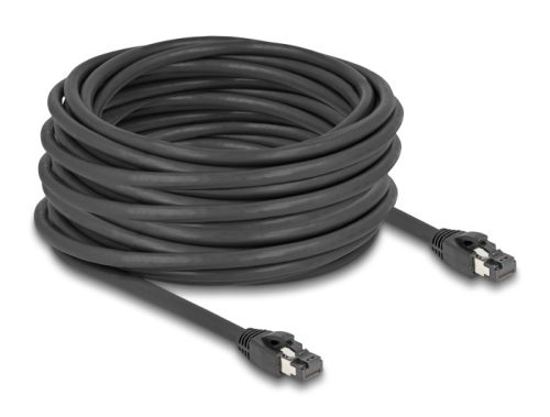 Delock RJ45 hálózati kábel Cat.8.1 S/FTP 15 m akár 40 Gbps fekete (80238)