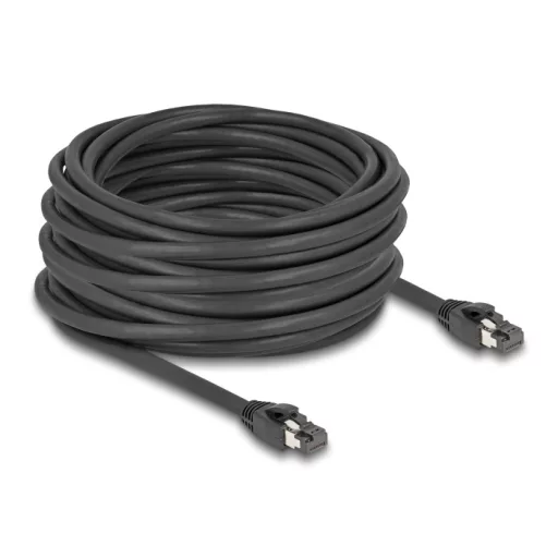 Delock RJ45 hálózati kábel Cat.8.1 S/FTP 15 m akár 40 Gbps fekete (80238)