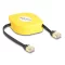 Delock RJ45 kihúzhatós kábel Cat.6A STP 1,5 m fekete / sárga (80239)