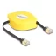 Delock RJ45 kihúzhatós kábel Cat.6A STP 1,5 m fekete / sárga (80239)