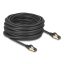 Delock RJ45 hálózati kábel Cat.6A apa - apa S/FTP fekete 15 m - Cat.7 nyers kábellel, mely alkalmas bel- és kültéri használatra (80253)