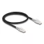 Delock RJ45 hálózati kábel Cat.6A S/FTP biztonsági klipsz csomaggal 0,5 m fekete (80254)