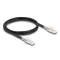Delock RJ45 hálózati kábel Cat.6A S/FTP biztonsági klipsz csomaggal 1 m fekete (80255)