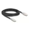 Delock RJ45 hálózati kábel Cat.6A S/FTP biztonsági klipsz csomaggal 3 m fekete (80257)