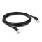 Delock RJ45 hálózati kábel Cat.6A S/FTP 45  fokban felfelé hajló 3 m fekete (80271)