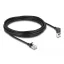 Delock RJ45 hálózati kábel Cat.6A S/FTP vékony 90  fokban felfelé hajló / egyenes 5 m fekete (80290)