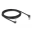 Delock RJ45 hálózati kábel Cat.6A S/FTP vékony 90  fokban felfelé / lefelé hajló 3 m fekete (80295)