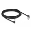 Delock RJ45 hálózati kábel Cat.6A S/FTP vékony 90  fokban felfelé / lefelé hajló 5 m fekete (80296)