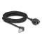 Delock Hálózat bővítő kábel S/FTP RJ45 apa 90  hajlított - RJ45 beépített anya Cat.6A 5 m fekete (80314)
