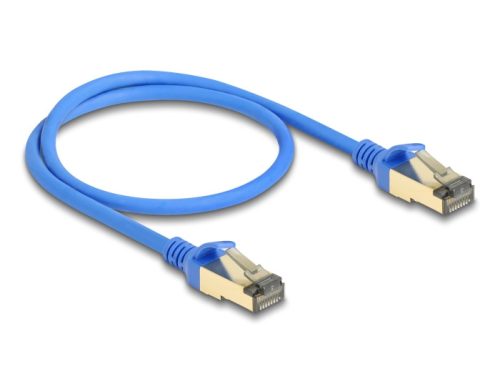 Delock RJ45 hálózati kábel Cat.8.1 F/FTP vékony 0,5 m kék