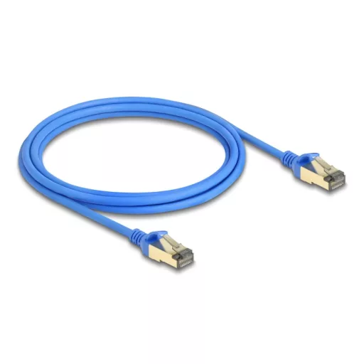 Delock RJ45 hálózati kábel Cat.8.1 F/FTP vékony 2 m kék (80334)