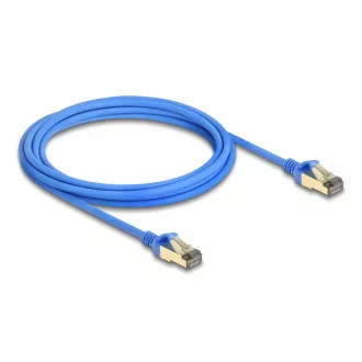   Delock RJ45 hálózati kábel Cat.8.1 F/FTP vékony 3 m kék (80335)