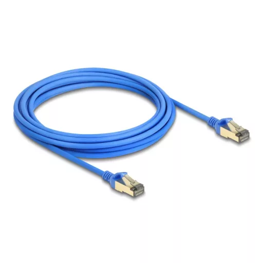 Delock RJ45 hálózati kábel Cat.8.1 F/FTP vékony 5 m kék (80336)