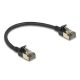 Delock RJ45 hálózati kábel Cat.8.1 F/FTP Slim Pro 0,25 m, fekete