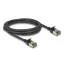Delock RJ45 hálózati kábel Cat.8.1 F/FTP Slim Pro 2 m, fekete (80340)