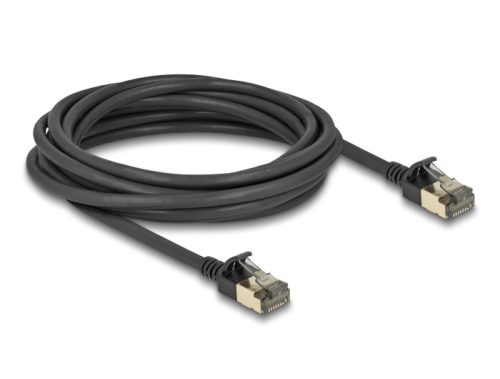 Delock RJ45 hálózati kábel Cat.8.1 F/FTP Slim Pro 5 m, fekete (80342)