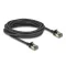 Delock RJ45 hálózati kábel Cat.8.1 F/FTP Slim Pro 5 m, fekete (80342)