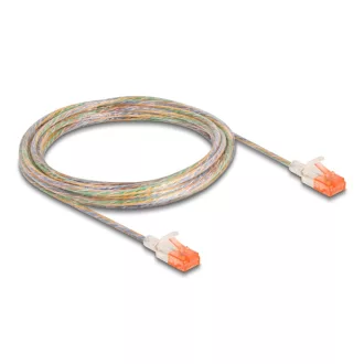   Delock RJ45 hálózati kábel Cat.6A U/UTP vékony 5 m áttetsző (80356)